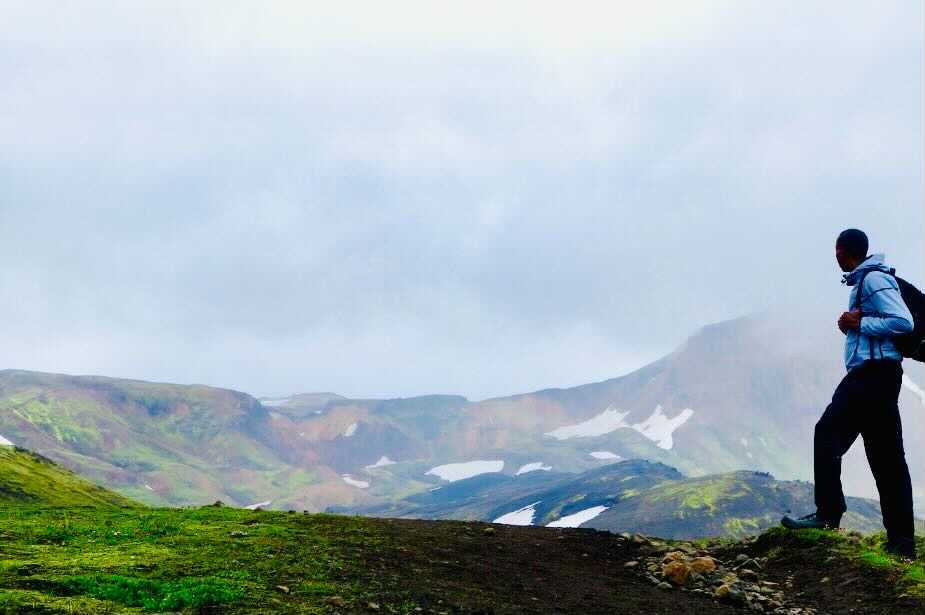 Picture of the mountains in Iceland